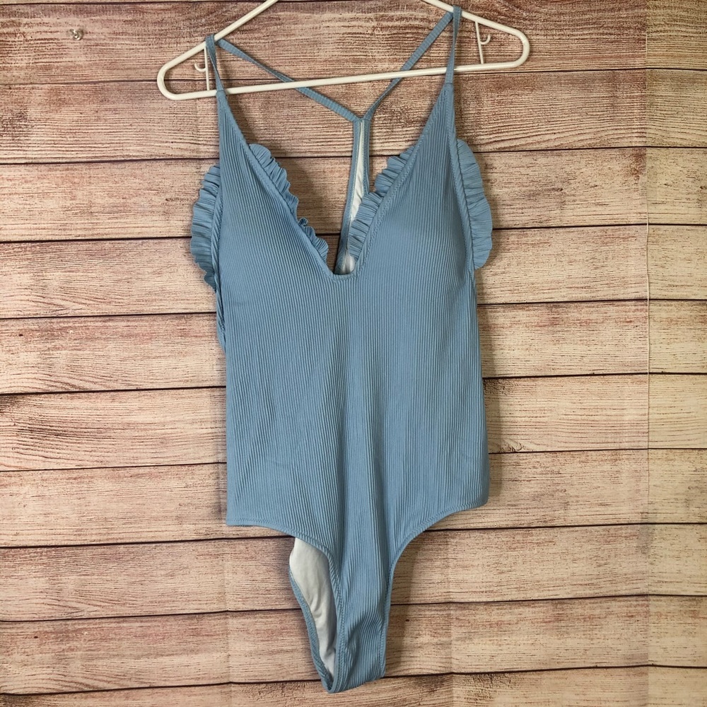 Cupshe NWT Beautiful Baby‎ Blue Swimsuit SzL